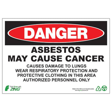 ZING Eco GHS Sign, Danger, 10X14- Model 2672